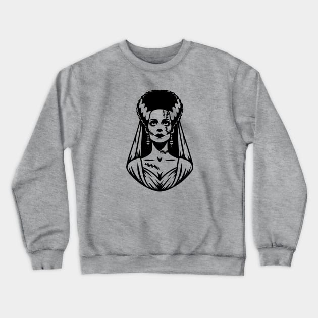 Bride of Frankenstein Crewneck Sweatshirt by KayBee Gift Shop
